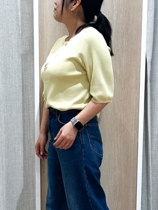 naoさんの「grove｜ひんやり多機能・やわらかドライタッチ五分袖プルオーバー」を使ったコーディネート