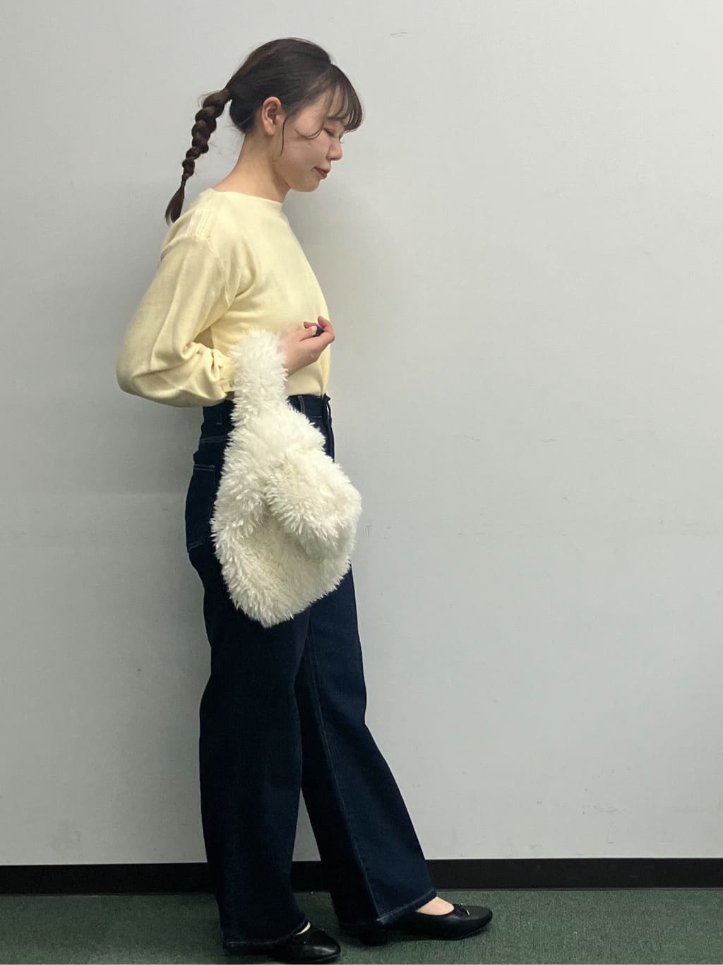 MAYUKIさんの「index｜ラメガーター編みボートネックニット【洗濯機OK】《8col／XS～LL》」を使ったコーディネート