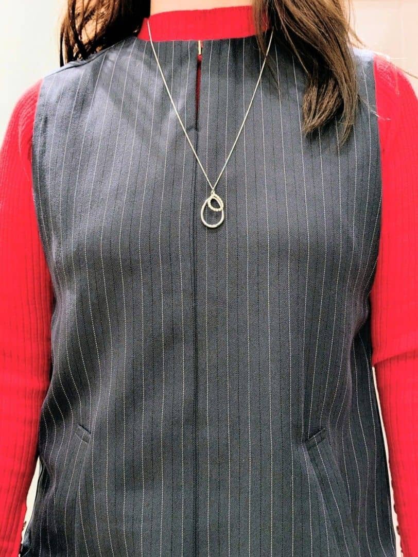 チグ♪さんの「grove｜【吸湿発熱／帯電防止】ハイネックリブプルオーバー」を使ったコーディネート