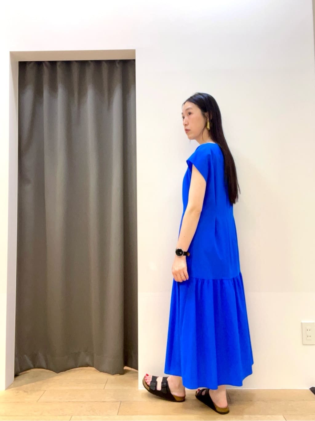 yukoさんの「INDIVI｜【1枚でコーデ完成！】タックワンピース」を使ったコーディネート
