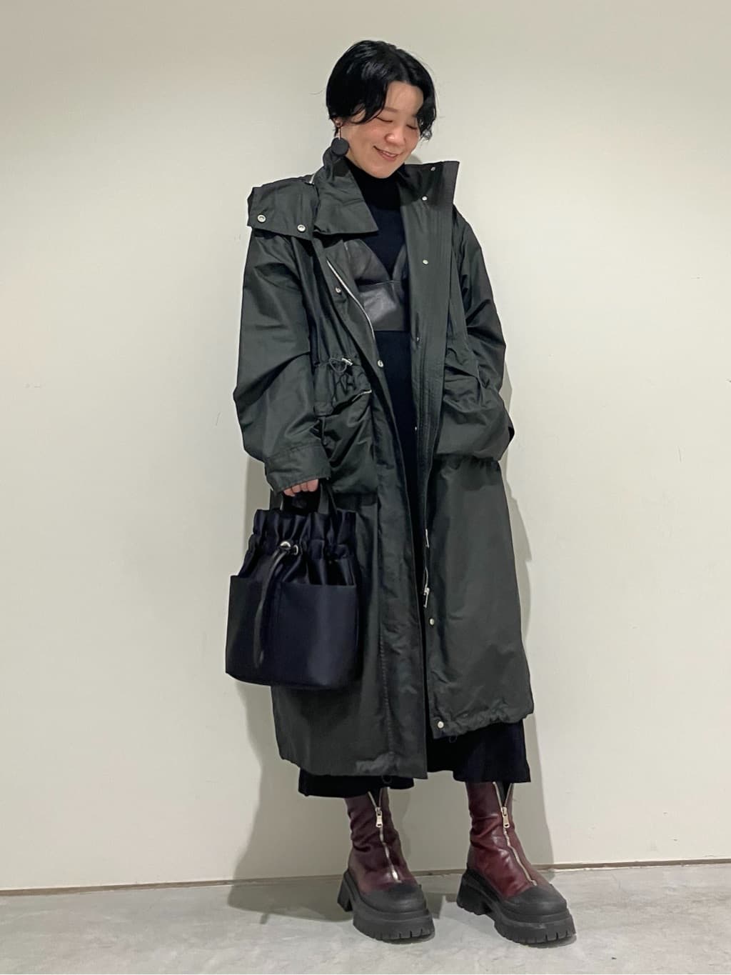 Cさんの「HIROKO HAYASHI｜LUINI SATINE（ルイーニ サティーネ）ショルダーバッグ」を使ったコーディネート