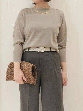 naokoさんの「UNTITLED｜【アンサンブル可/洗える/ボタンなし】シルクウールカシミヤ 着流しカーディガン」を使ったコーディネート