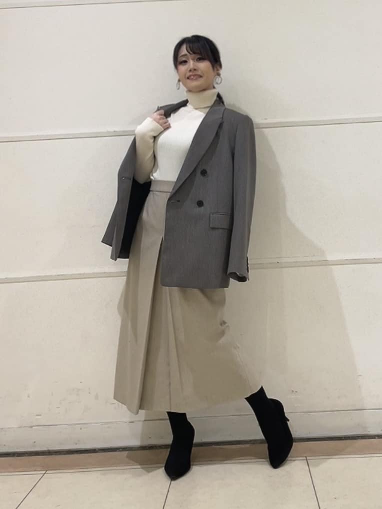 watanabeさんの「UNTITLED｜【セットアップ可】ウールライク ダブルブレストジャケット」を使ったコーディネート