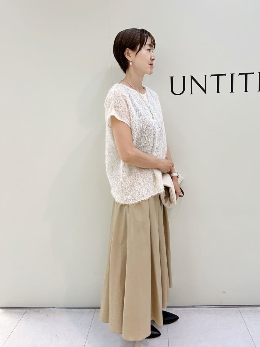 Mikiさんの「UNTITLED｜【はっ水/ナイロン/後ろウエストゴム】タスランフレアスカート」を使ったコーディネート