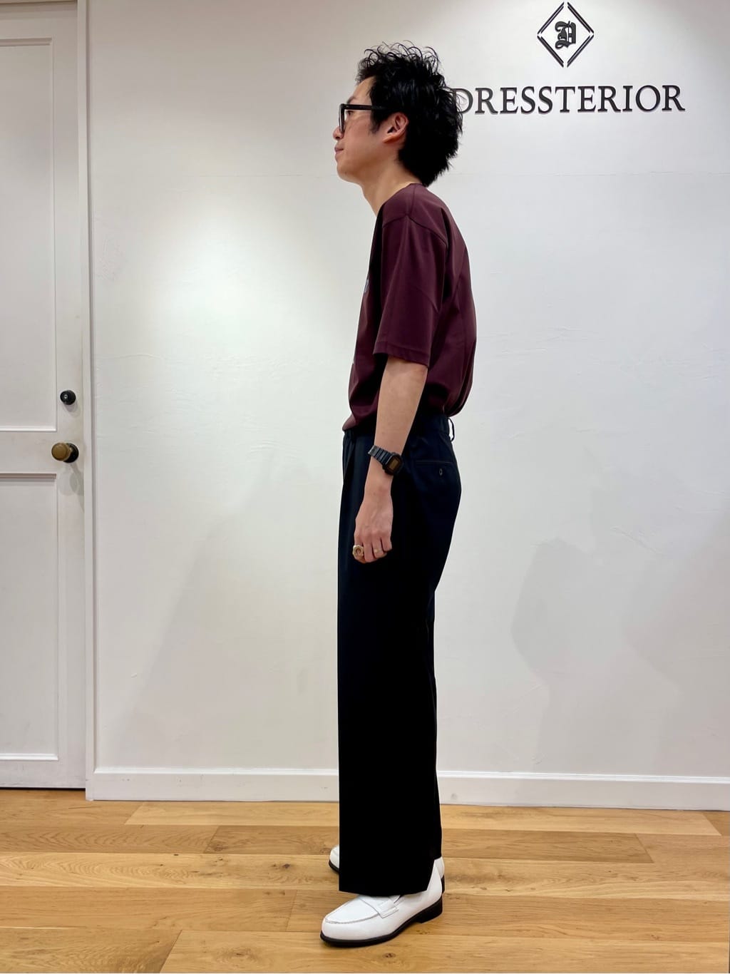 蒲谷祐太さんの「DRESSTERIOR｜【接触冷感/抗菌防臭/消臭】ICE CLEAR COTTON ロゴT」を使ったコーディネート