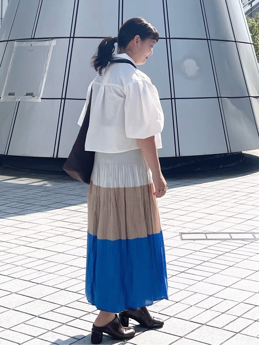 sumicaさんの「OPAQUE.CLIP｜バルーンスリーブシャツ【洗濯機洗い可】」を使ったコーディネート