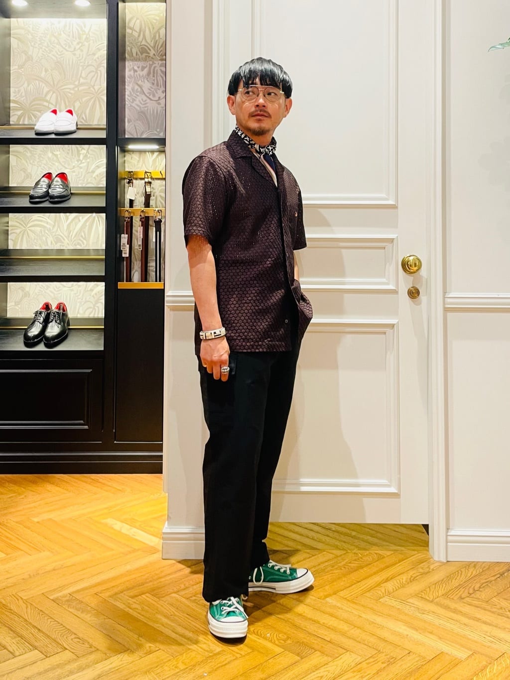 鶴田大士さんの「DRESSTERIOR｜◆プエルトリコシャツ」を使ったコーディネート