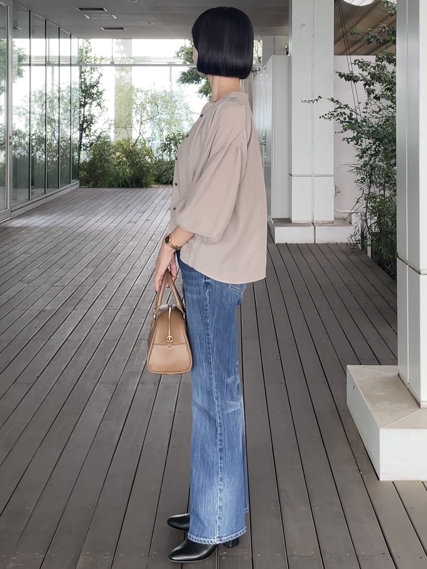 NATSUMIさんの「grove｜2WAYスクエアネックタンク」を使ったコーディネート