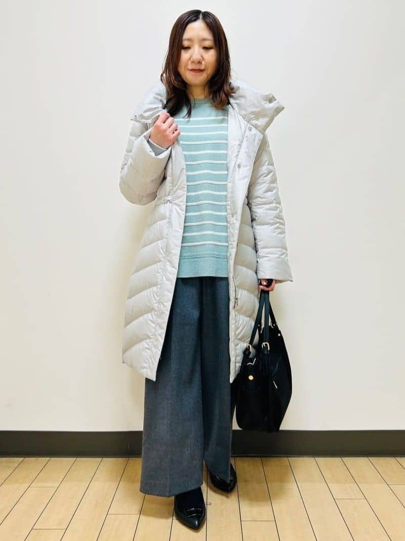 miiiさんの「Reflect｜【SS-4Lサイズ／ウエスト調整可】フーデッドロングダウンコート」を使ったコーディネート