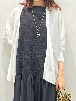 Miwaさんの「UNTITLED｜ライトダブルリングネックレス」を使ったコーディネート