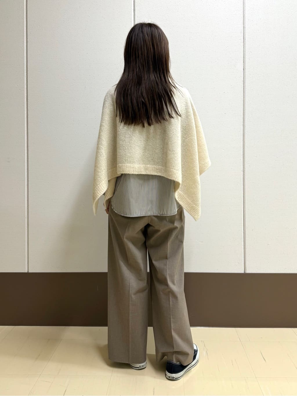 mamiさんの「INDIVI｜【褒められパンツ】ワンタックワイドパンツ」を使ったコーディネート