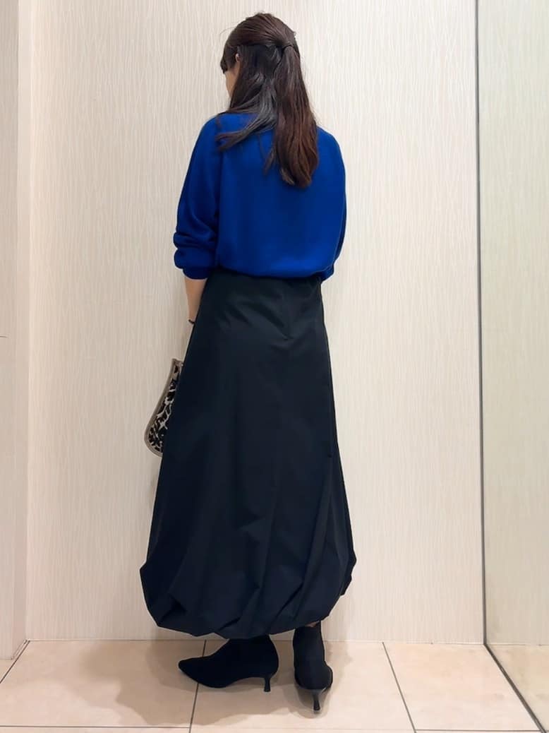 SAHOさんの「UNTITLED｜【8色展開／コンパクト丈】レーヨン混 コクーンニット」を使ったコーディネート