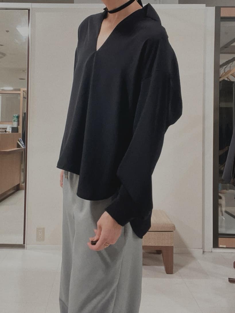 IWAMOさんの「UNTITLED｜【洗える/ワイド/ウエストゴム】ストレッチドロストパンツ」を使ったコーディネート