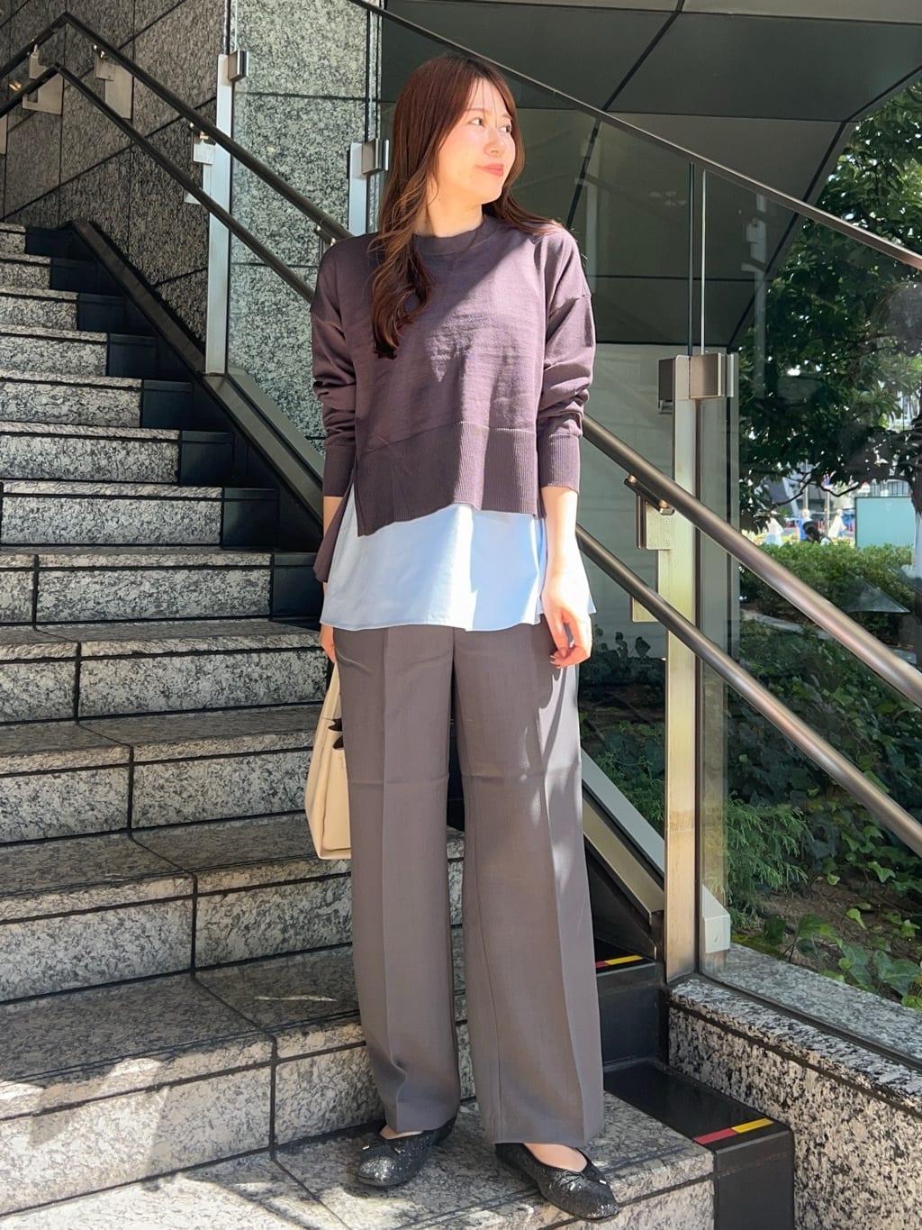 Risaさんの「OPAQUE.CLIP｜《ツインセット》リラクシーサイドスリットニット&times;ドッキングタンク【洗濯機洗い可】」を使ったコーディネート