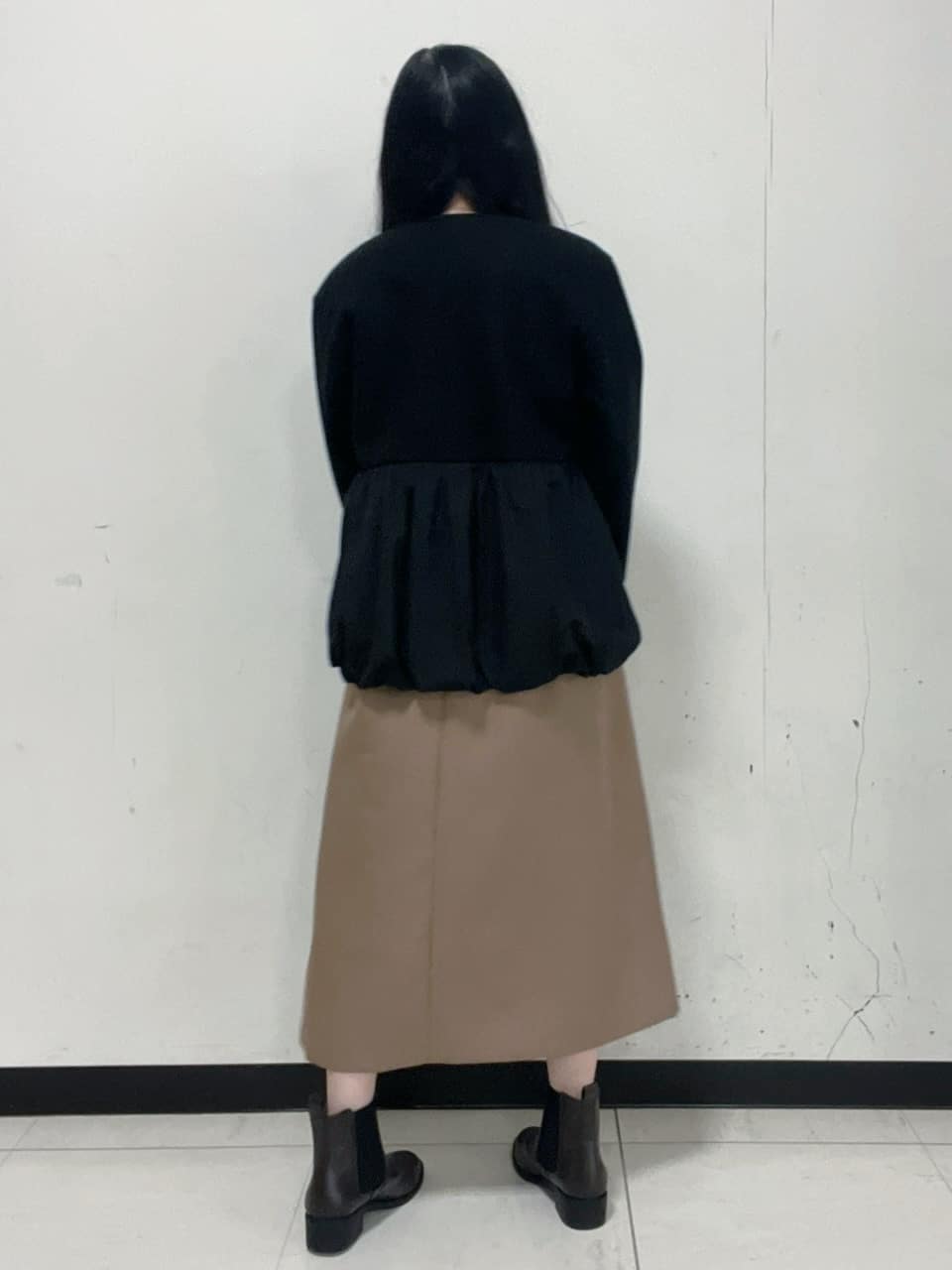 Hitomiさんの「index｜ウールライクペプラムドッキングアウター【洗濯機洗い可】」を使ったコーディネート