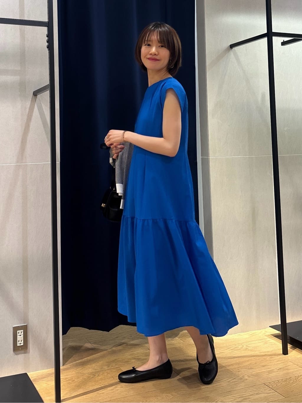 kanaeさんの「INDIVI｜【1枚でコーデ完成！】タックワンピース」を使ったコーディネート