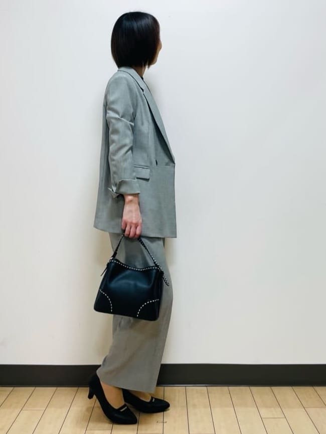 Riiさんの「Reflect｜【選べる8色／スカートにもパンツにも◎】ウール混ボートネックニット」を使ったコーディネート