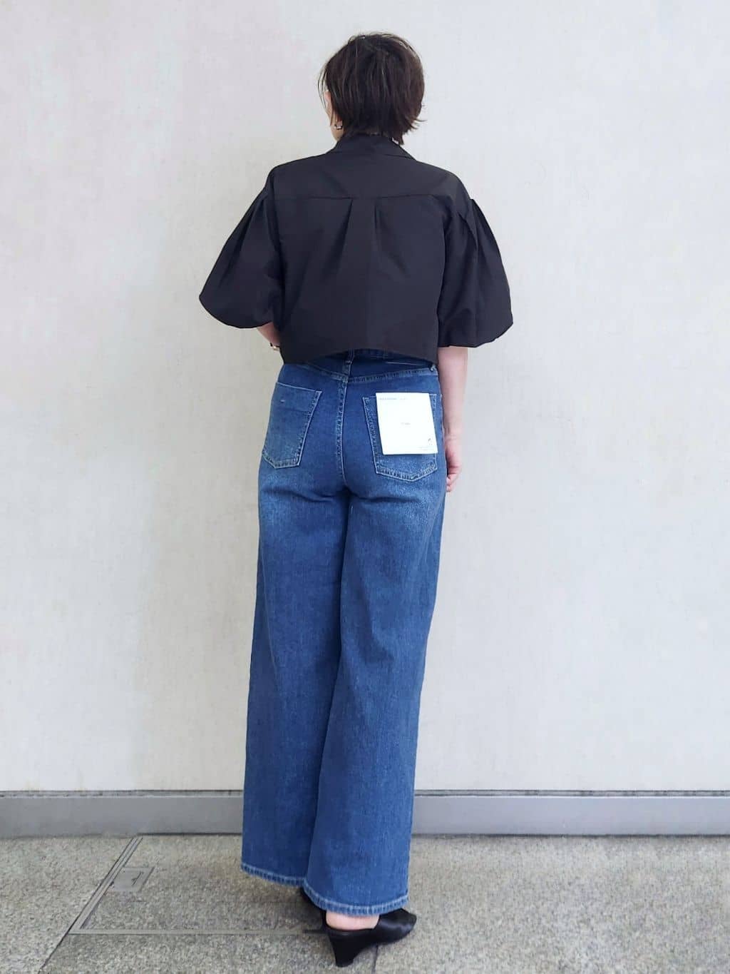 milkyさんの「OPAQUE.CLIP｜バルーンスリーブシャツ【洗濯機洗い可】」を使ったコーディネート