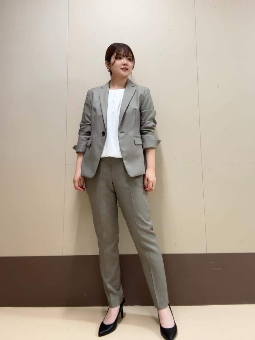 Atsumiさんの「UNTITLED｜【洗える/お仕事スーツ】ドライメランジ テーラードジャケット」を使ったコーディネート