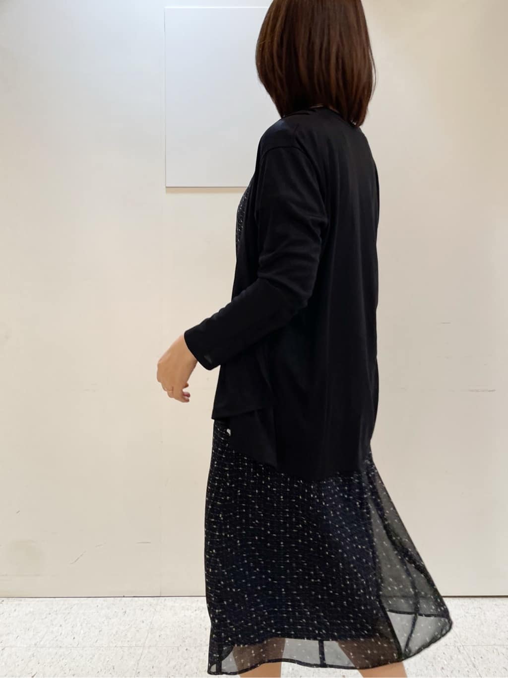 めいさんの「Reflect｜【WEB先行カラーあり／マシンウォッシュ可／ナローベルト付き】オフボディツイードチェックワンピース」を使ったコーディネート