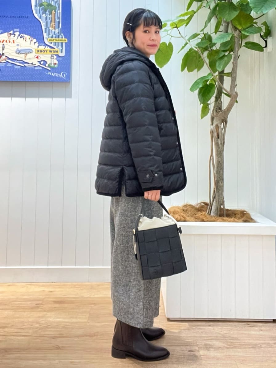 mikaさんの「Dessin｜【撥水・2WAY】ミュラーダウンコートミドル丈」を使ったコーディネート