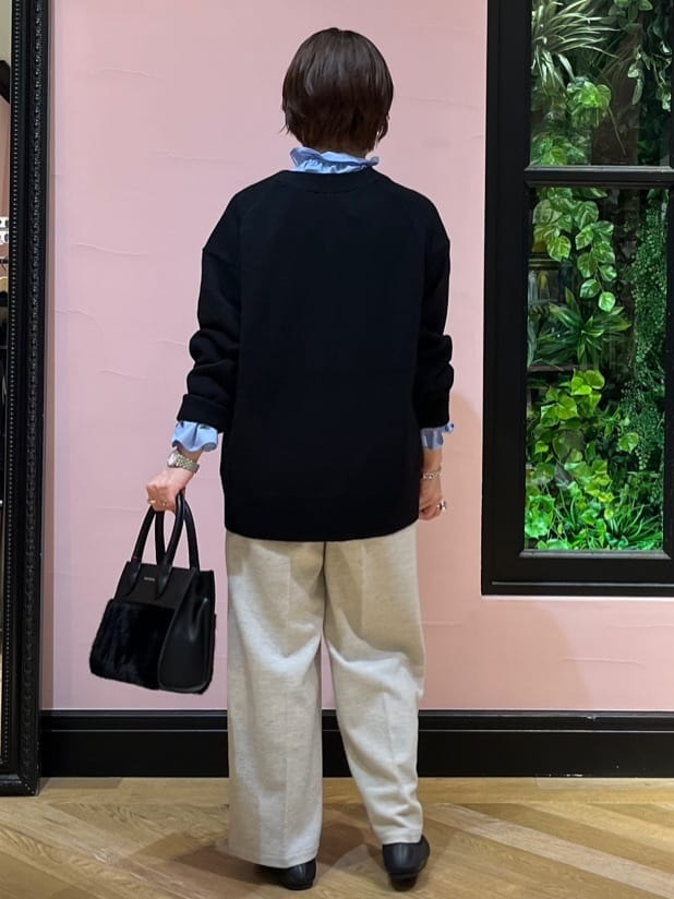 ogataさんの「DRESSTERIOR｜レタードニットカーディガン」を使ったコーディネート