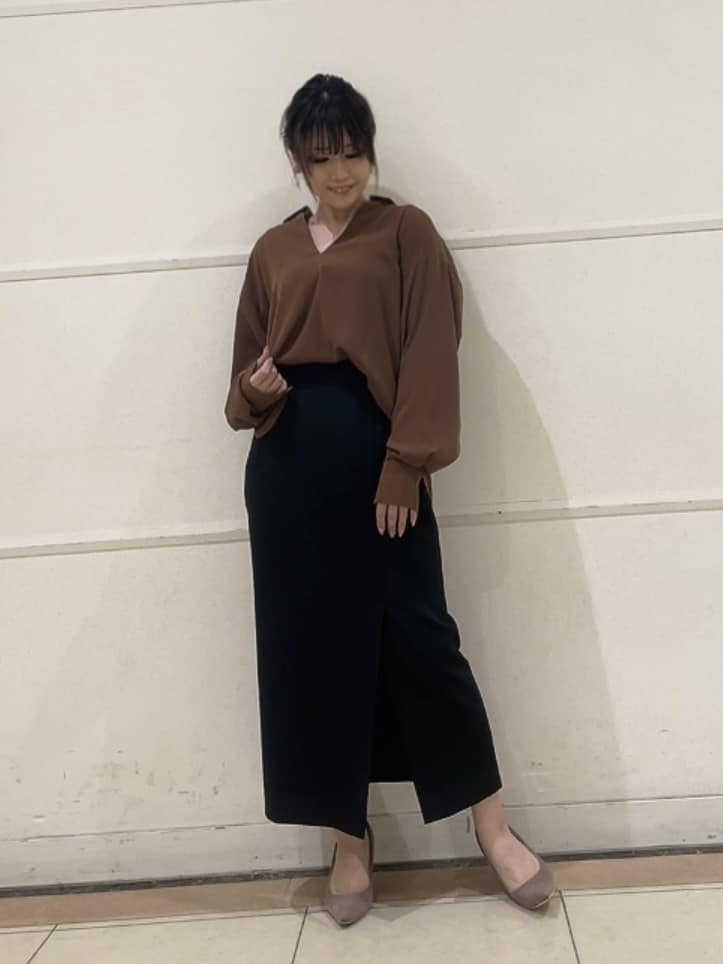 watanabeさんの「UNTITLED｜【セットアップ可/スキッパー/ゆったり】リラクパウダーシャツ」を使ったコーディネート