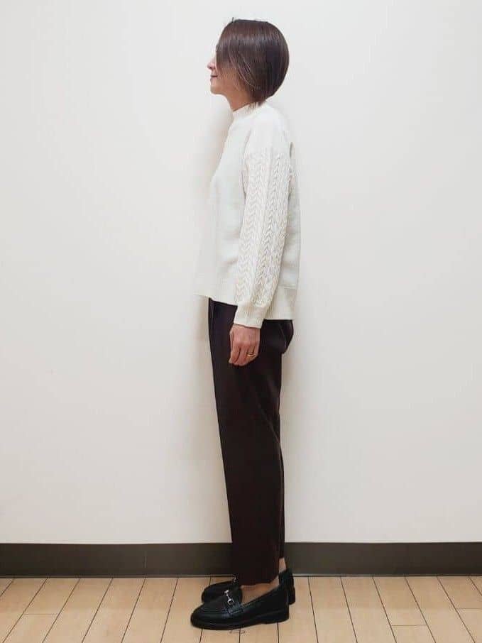 yuuさんの「Reflect｜【一枚で着映え◎／ゆったりシルエット】ラメ&times;スパンコールウール混ニット」を使ったコーディネート