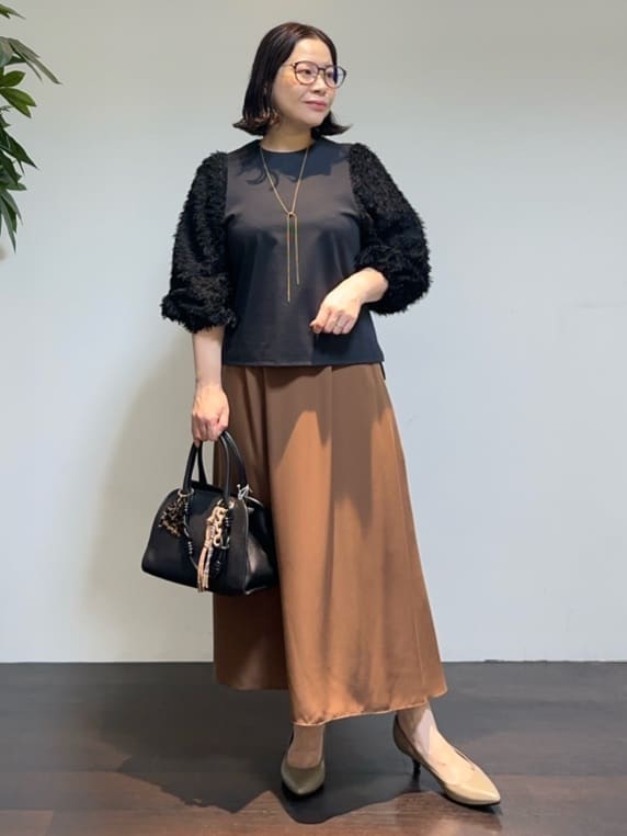 Asamiさんの「UNTITLED｜【セットアップ可/スキッパー/ゆったり】リラクパウダーシャツ」を使ったコーディネート
