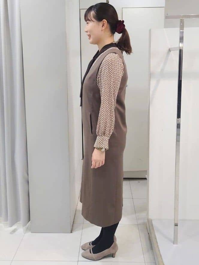 AZUSAさんの「Reflect｜【レイヤードに◎】ボウタイプリントブラウス」を使ったコーディネート
