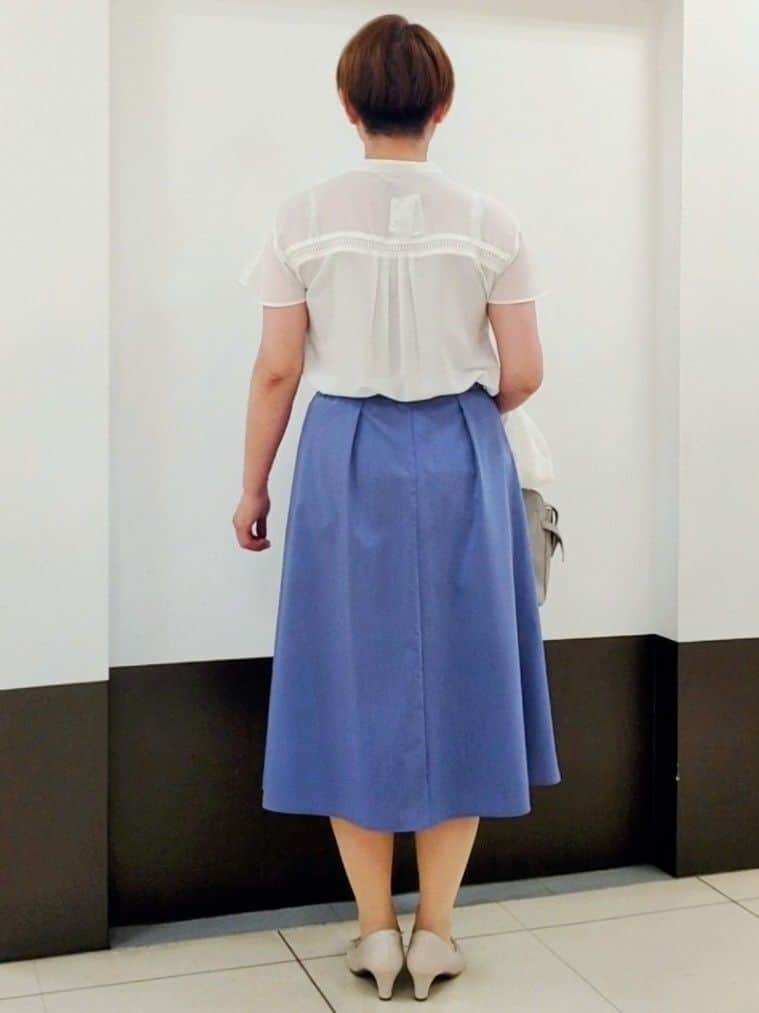 じゅりさんの「Reflect｜◆【選べる7色◎／手洗い可】フロントピンタックデザインブラウス」を使ったコーディネート