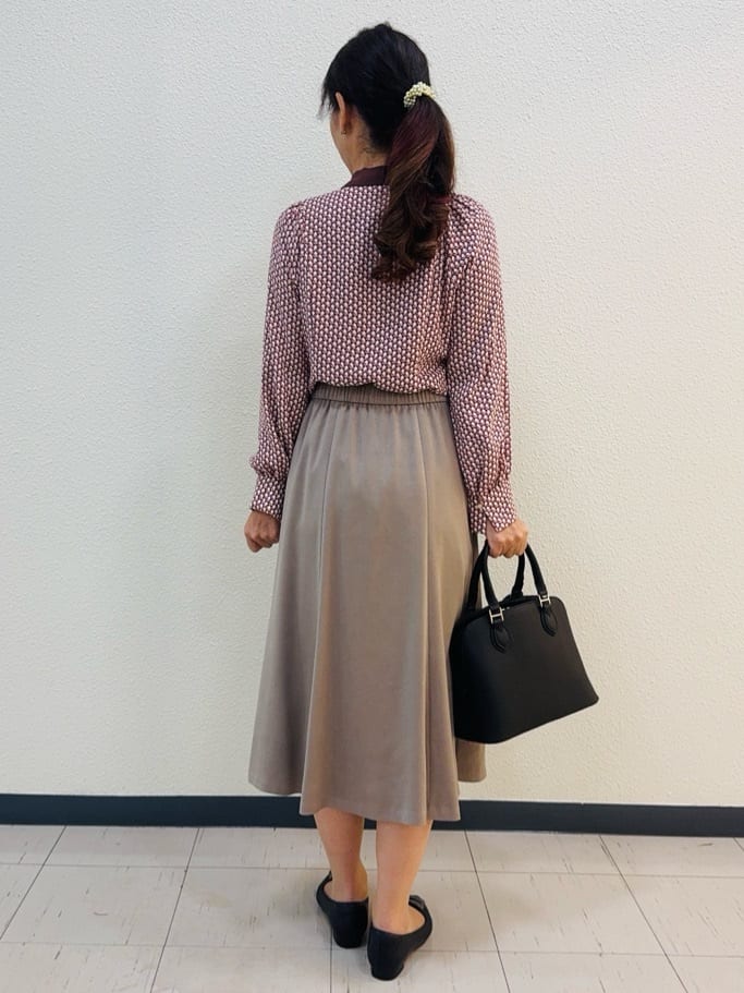⭐︎Eimi⭐︎さんの「Reflect｜【レイヤードに◎】ボウタイプリントブラウス」を使ったコーディネート