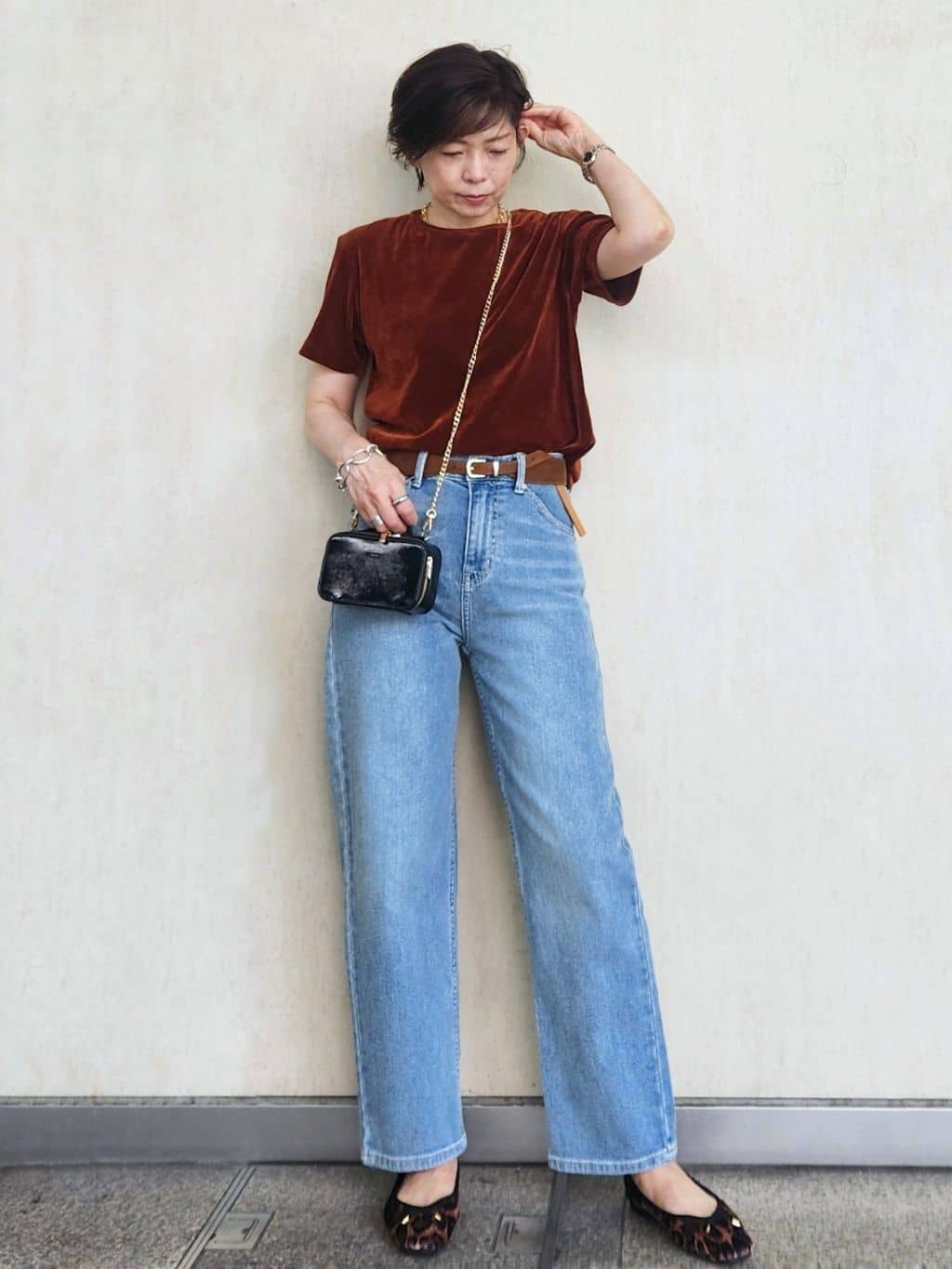 milkyさんの「OPAQUE.CLIP｜フロッキーチュールTシャツ【洗濯機洗い可】」を使ったコーディネート