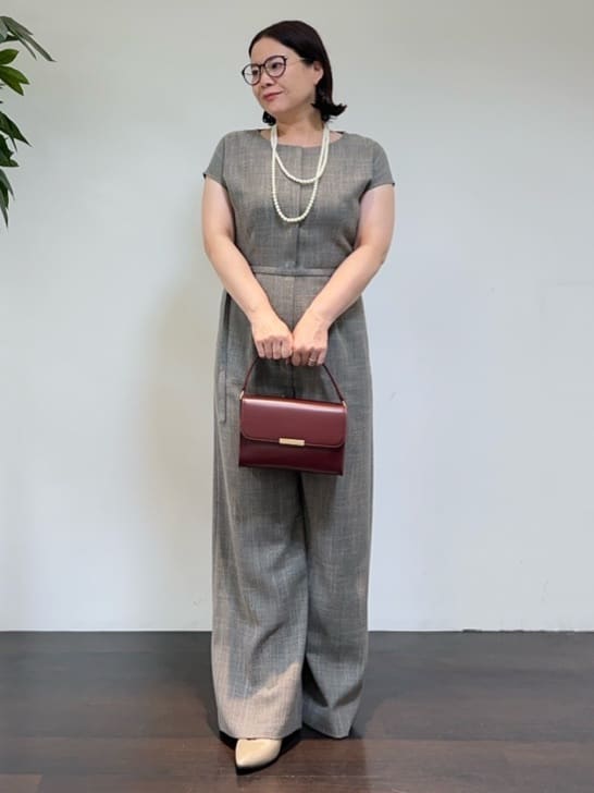 Asamiさんの「UNTITLED｜【接触冷感/オールインワン/洗える】梳毛調合繊コンビネゾン」を使ったコーディネート
