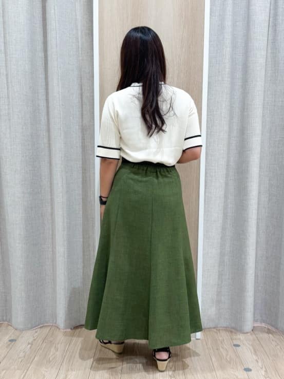 sachiさんの「grove｜ドットで華やぐ　軽やかマーメイドスカート」を使ったコーディネート