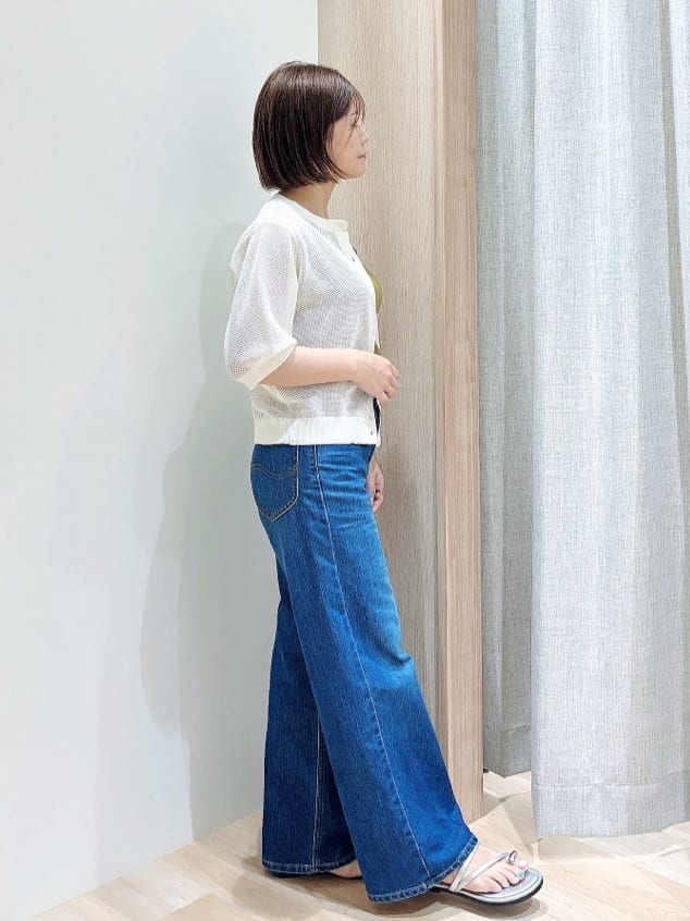 MIYUさんの「grove｜◆ジャカードスクエアネックタンク」を使ったコーディネート