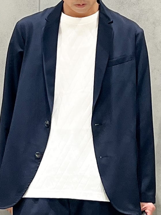 SHI-MAさんの「THE SHOP TK｜スムースファイバーリラックスジャケット 【セットアップ可／UVカット／イージーケア／洗濯機OK】」を使ったコーディネート