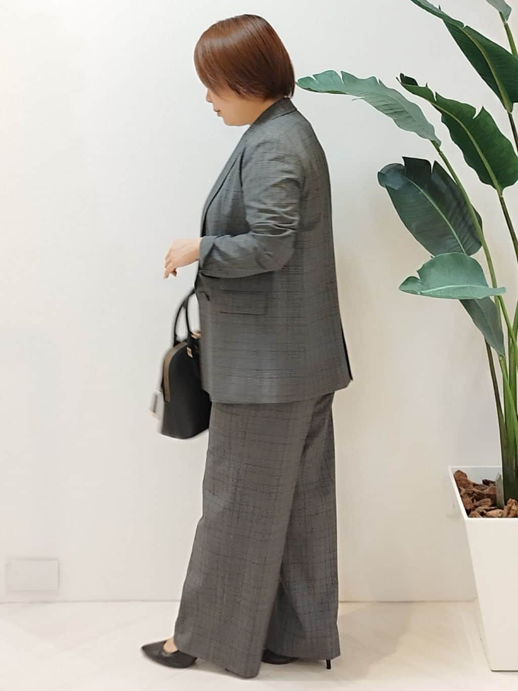 s u g iさんの「UNTITLED｜【洗える／オンオフ】チェック柄ダブルジャケット」を使ったコーディネート