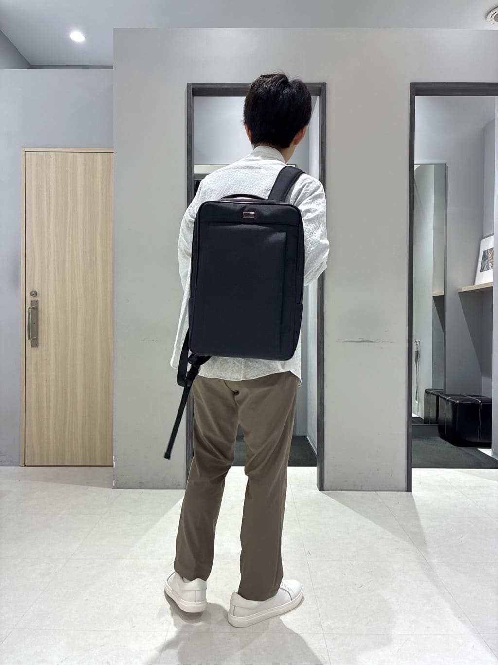 わいずみさんの「TAKEO KIKUCHI｜【Made in JAPAN】播州織 ドビー千鳥シャツ」を使ったコーディネート