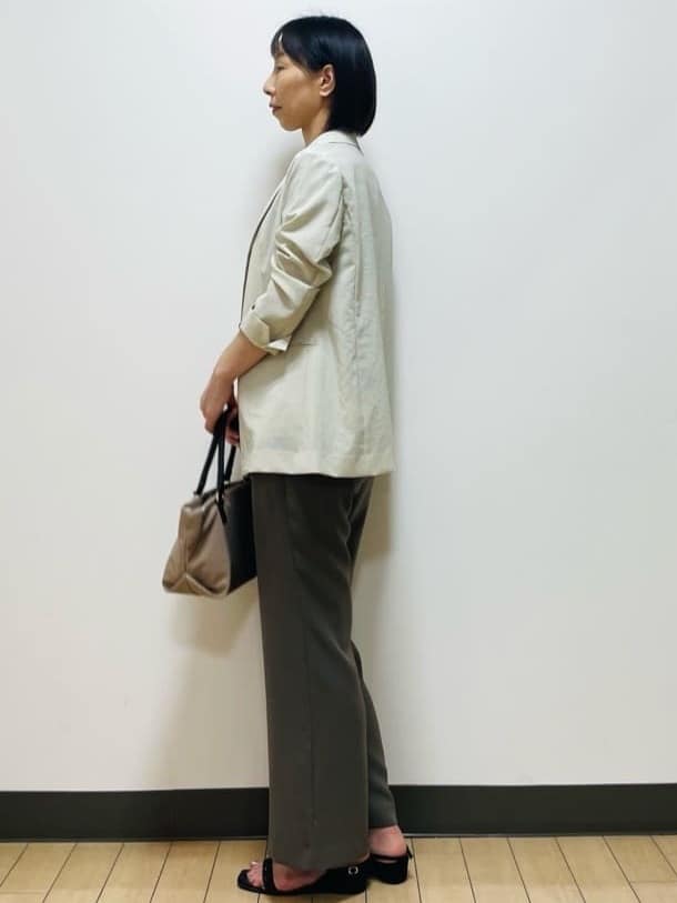 Riiさんの「Reflect｜【洗える】ドビーストライプブラウス」を使ったコーディネート