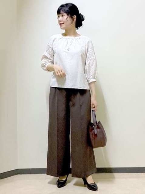  beni_gingerさんの「Reflect｜【透けない】フルレングスワイドストレートパンツ」を使ったコーディネート