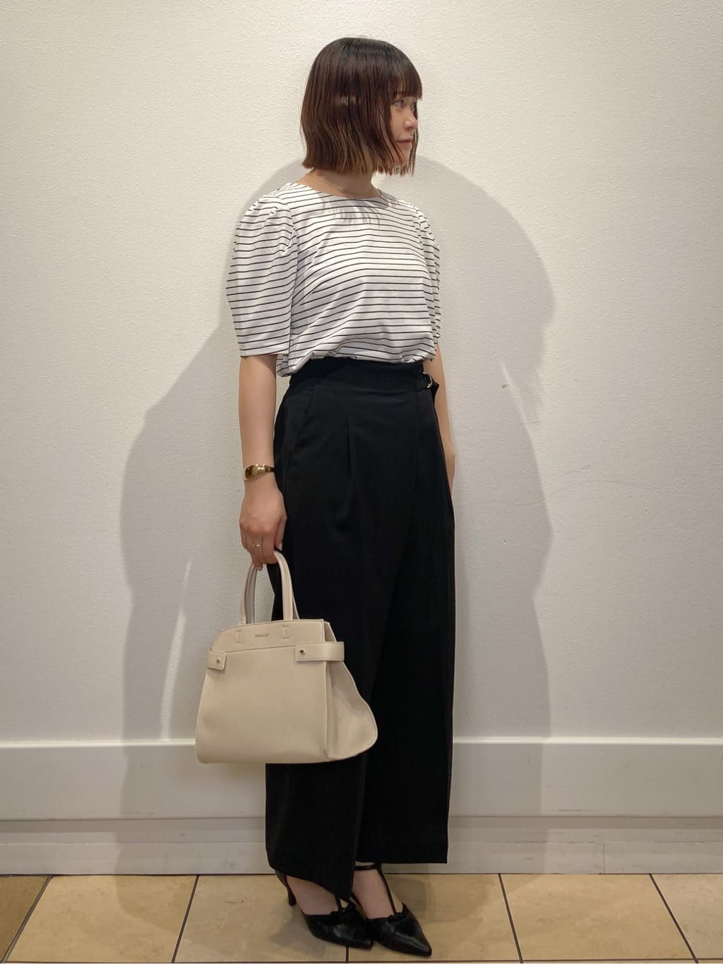 kimiさんの「index｜《7色展開／XS-LLサイズ》多機能タックスリーブトップス【汗ジミ防止／吸水速乾／接触冷感／UVケア」を使ったコーディネート