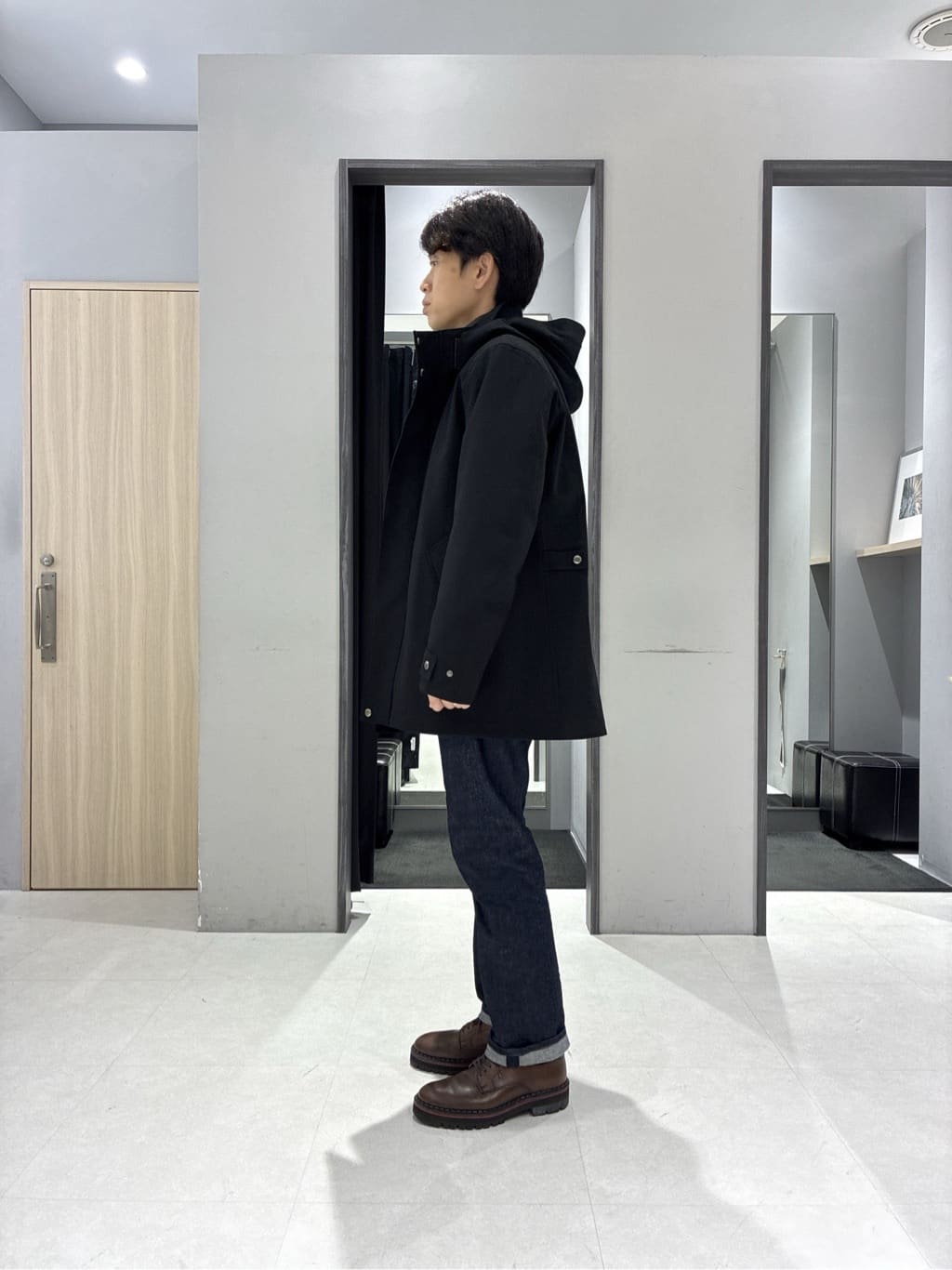 わいずみさんの「TAKEO KIKUCHI｜【3WAY】ドビー ダウンライナー付ブルゾン」を使ったコーディネート