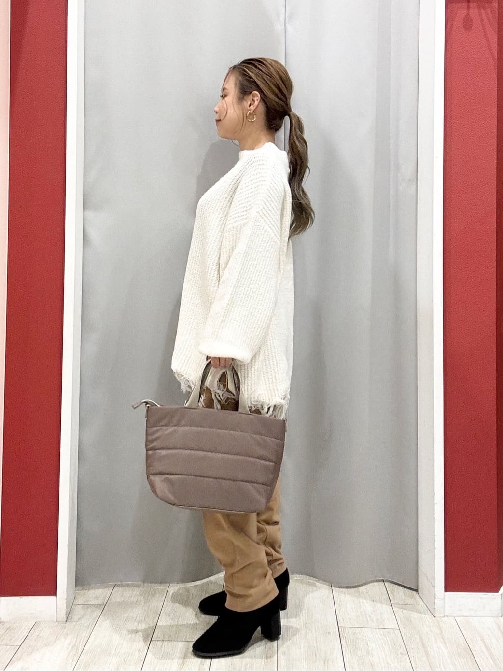 shioさんの「SHOO･LA･RUE｜【S-LL】1枚で決まる 裾フリンジニット」を使ったコーディネート