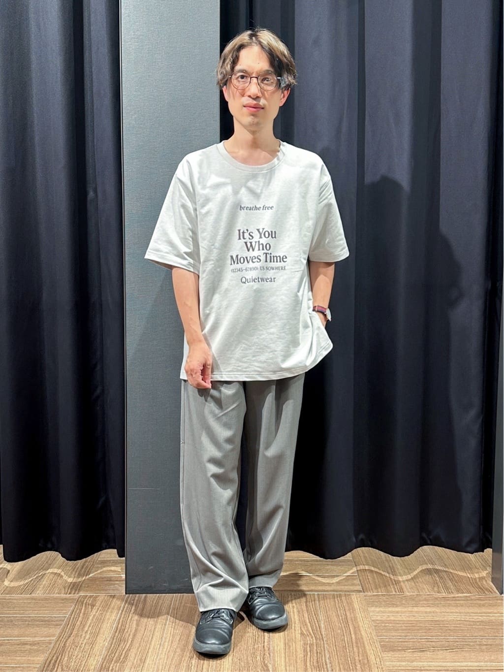 tomoyaさんの「THE SHOP TK｜Peanuts スヌーピー 5分袖シャツ」を使ったコーディネート