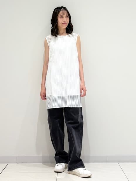 kayoさんの「INDIVI｜【洗える／セットアップ可能】ラッセルチュニック」を使ったコーディネート
