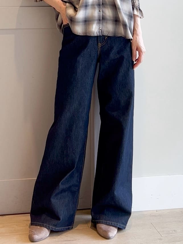 yamakoさんの「grove｜【Lee&times;grove別注】WIDE DENIM PANTS」を使ったコーディネート