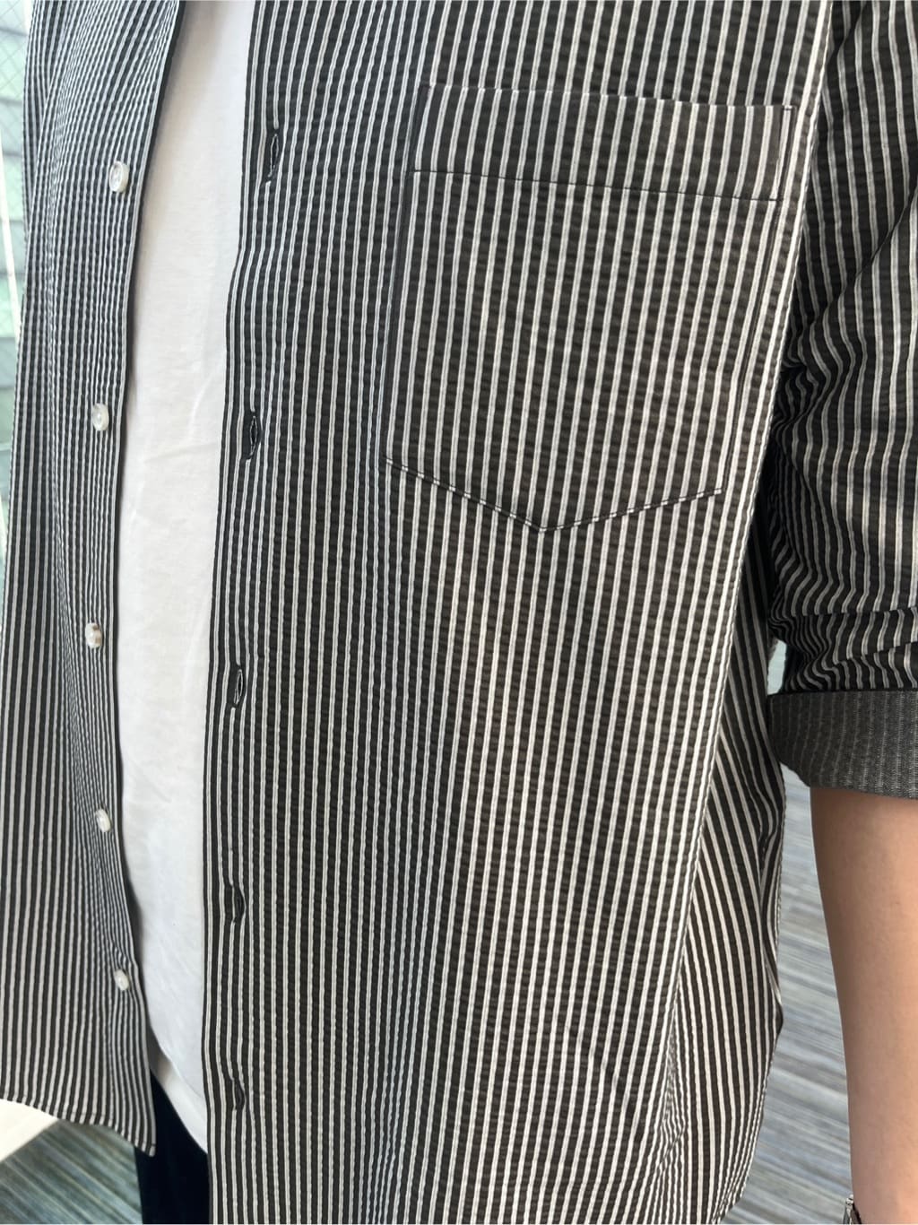 Tsubasaさんの「TAKEO KIKUCHI｜【抗菌防臭／5サイズ展開】ハイゲージポンチ Tシャツ」を使ったコーディネート