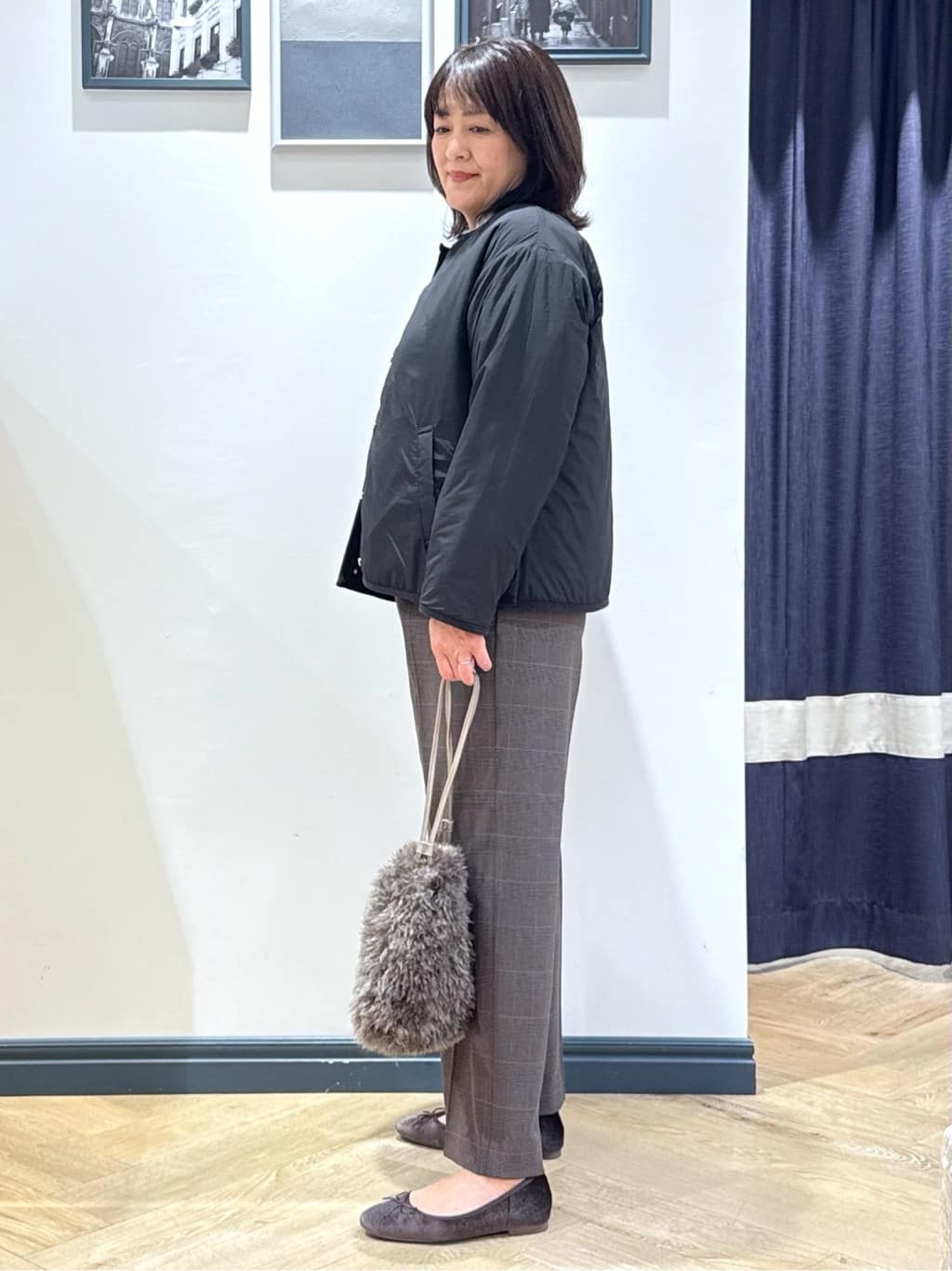 Lilyさんの「grove｜【あったか裏起毛】かっこよさも穿き心地も叶える、優秀スラックスパンツ」を使ったコーディネート