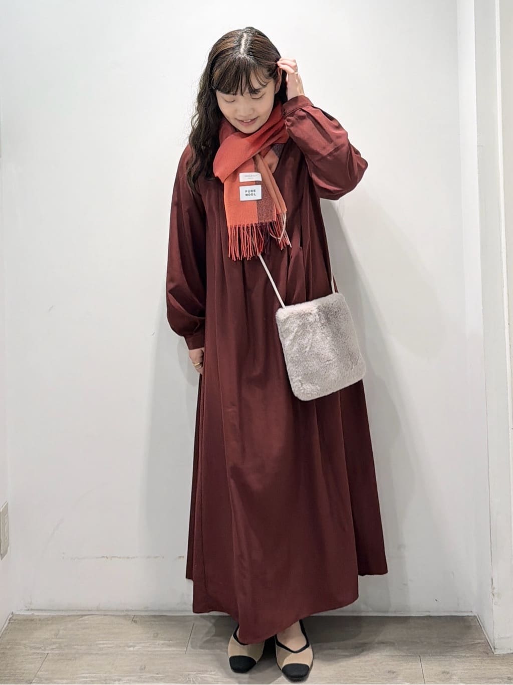 sumicaさんの「OPAQUE.CLIP｜バックプリーツワンピース【洗濯機OK】」を使ったコーディネート